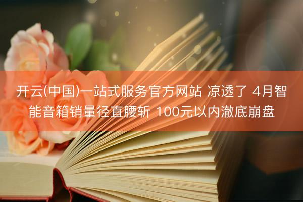 开云(中国)一站式服务官方网站 凉透了 4月智能音箱销量径直腰斩 100元以内澈底崩盘