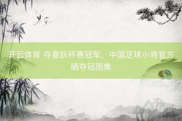 开云体育 夺喜跃杯赛冠军，中国足球小将官方晒夺冠图集