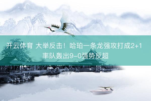 开云体育 大举反击！哈珀一条龙强攻打成2+1 率队轰出9-0强势反超